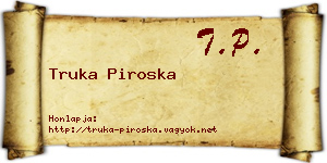 Truka Piroska névjegykártya